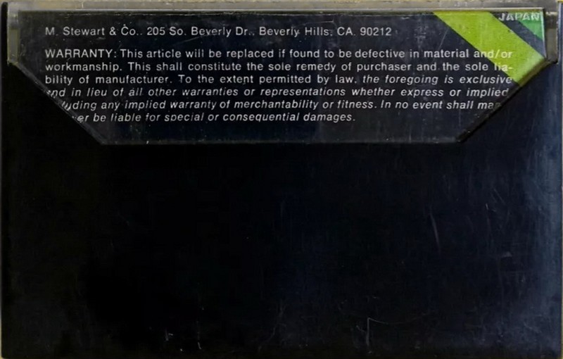 Compact Cassette No Name 60 USA