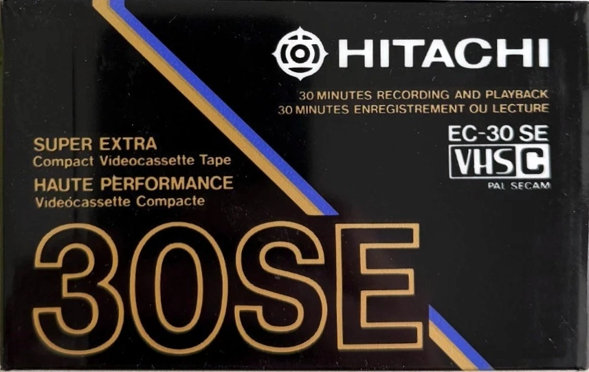 VHS-C (VHS Compact) Hitachi 30 Type I Normal Japan