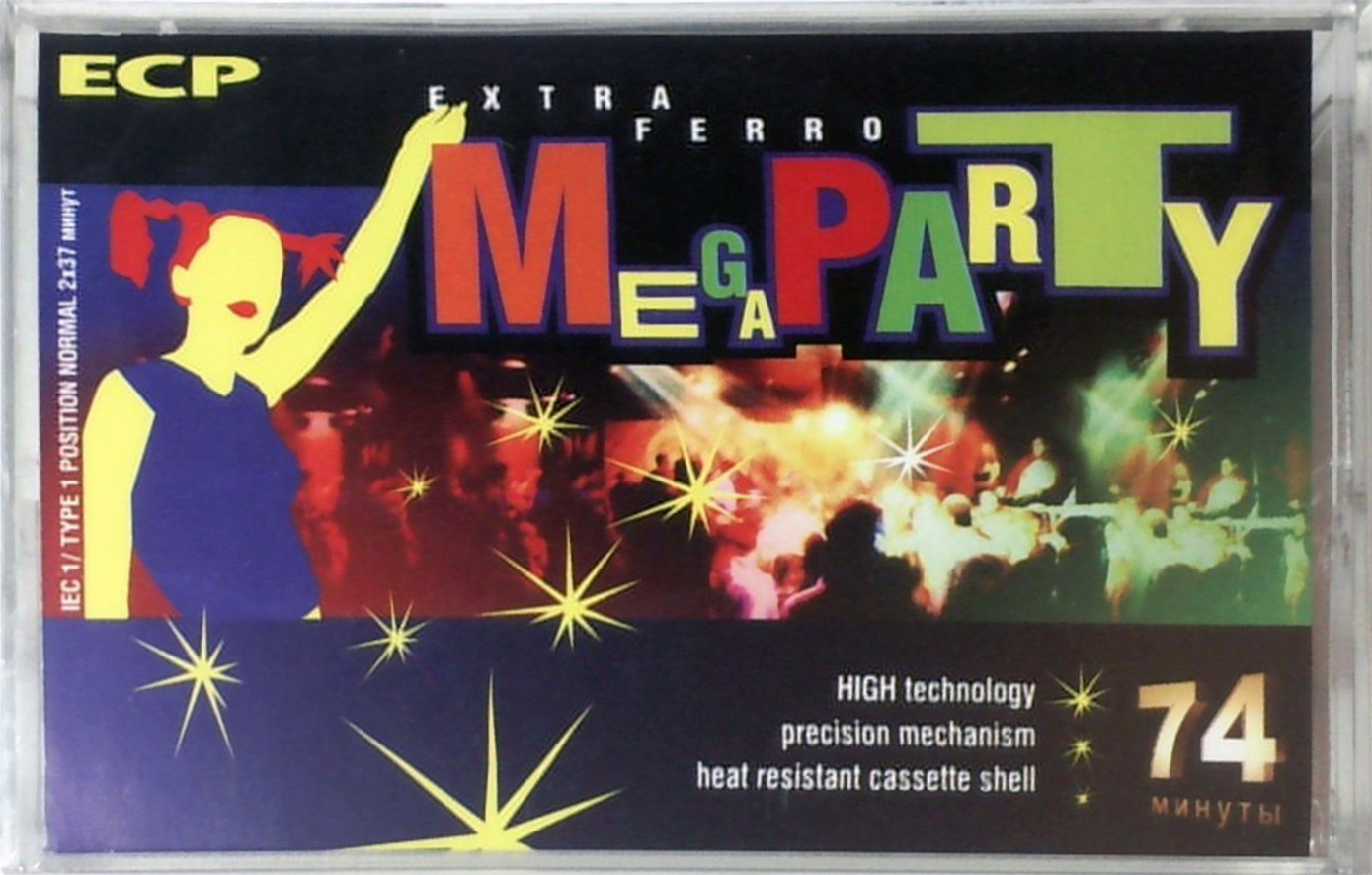 Compact Cassette ECP EF 74 "Mega Party" Type I Normal 2005 Russia