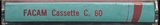 Compact Cassette Facam 60 Type I Normal Unknown Country