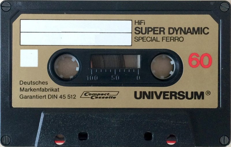 Compact Cassette Universum Super Dynamic 60 Type I Normal 1979 Europe