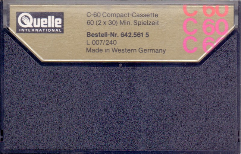 Compact Cassette Universum Super Dynamic 60 Type I Normal 1979 Europe