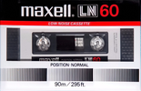 Compact Cassette Maxell LN 60 Type I Normal 1983 USA