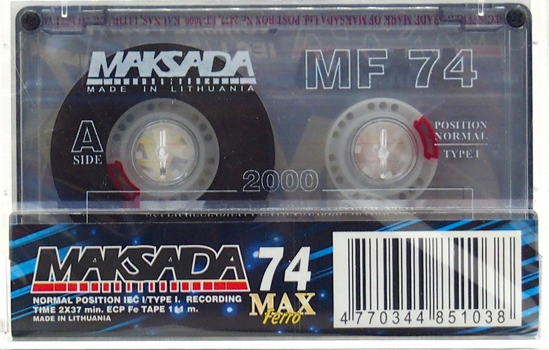 Compact Cassette Maksada MAX Ferro 74 Type I Normal 1998 Worldwide