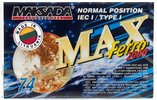 Compact Cassette Maksada MAX Ferro 74 Type I Normal 1998 Worldwide