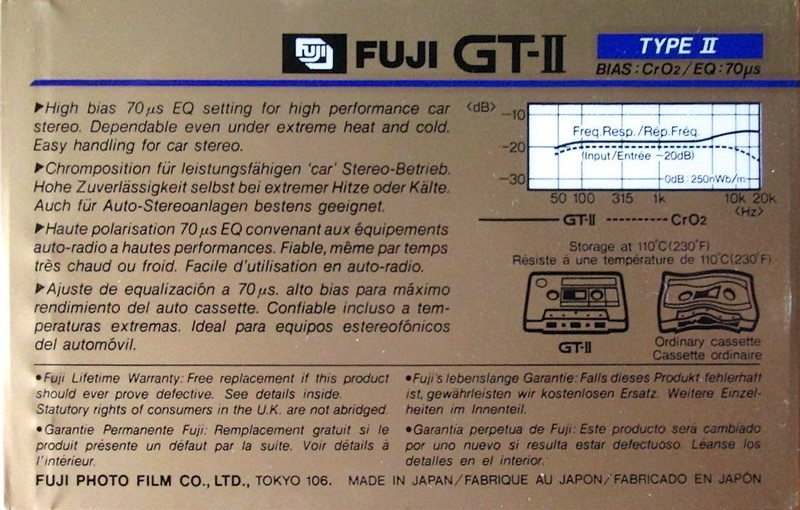 Compact Cassette: FUJI Fuji - GT-II 46