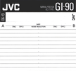 Compact Cassette JVC GI 90 "G1-90AG" Type I Normal 1990 North America