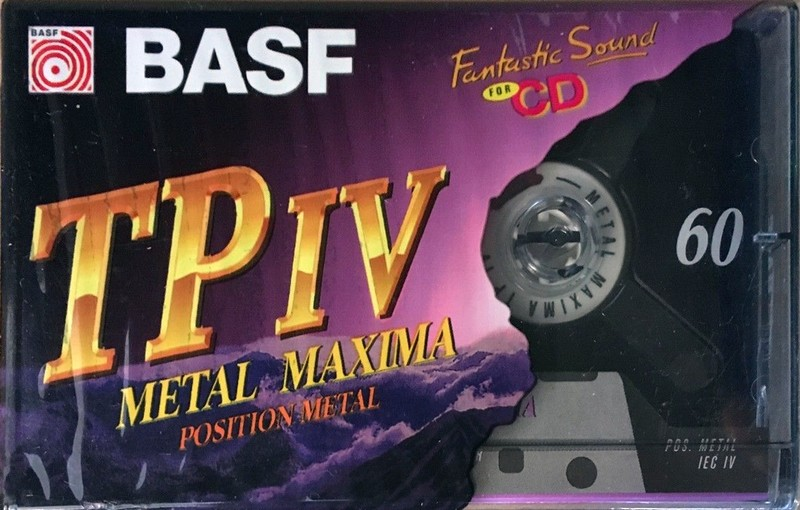 Compact Cassette BASF TP IV Metal Maxima 60 Type IV Metal 1995 Europe