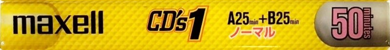 Compact Cassette Maxell CD`s I / CD`s 1 50 "CDS1-50N Music Vitamins" Type I Normal 2000 Japan