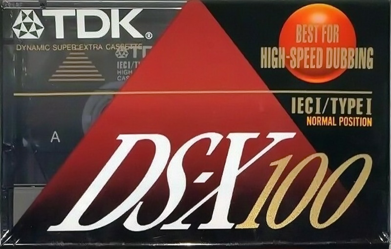 Compact Cassette TDK DS-X 100 Type I Normal 1992 North America