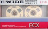 Compact Cassette E-Wide 60 "ECX" Type II Chrome 1987 Hong Kong