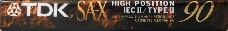 Compact Cassette TDK SA-X 90 "SA-X90EA" Type II Chrome 1995 Europe