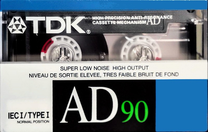 Compact Cassette TDK AD 90 Type I Normal 1988 North America