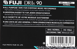 Compact Cassette Fuji DR-Ix 90 Type I Normal 1990 Europe