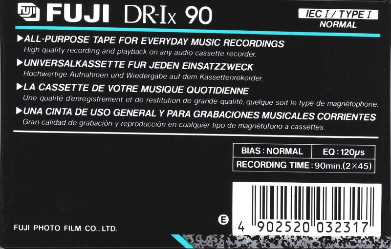 Compact Cassette: FUJI Fuji - DR-Ix 90