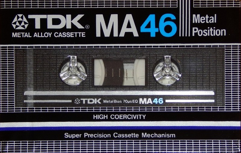 Compact Cassette TDK MA 46 Type IV Metal 1982 Japan