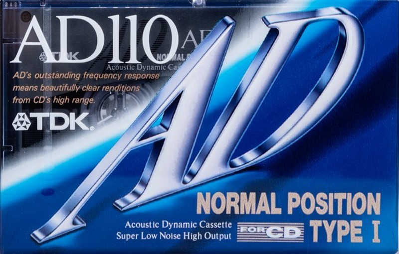 Compact Cassette TDK AD 110 "AD-110A" Type I Normal 1992 Japan