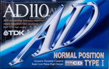 Compact Cassette TDK AD 110 "AD-110A" Type I Normal 1992 Japan