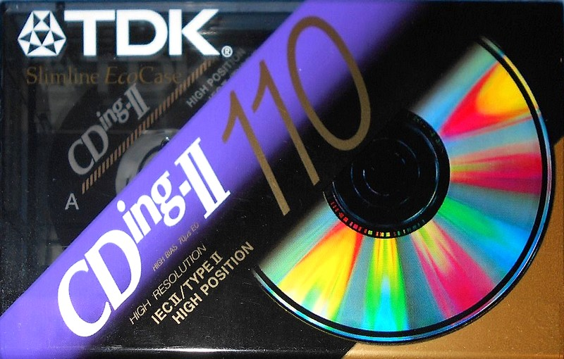 Compact Cassette TDK CDing 2 110 Type II Chrome 1997 North America