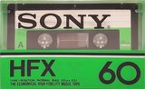 Compact Cassette Sony HFX 60 Type I Normal 1978 North America