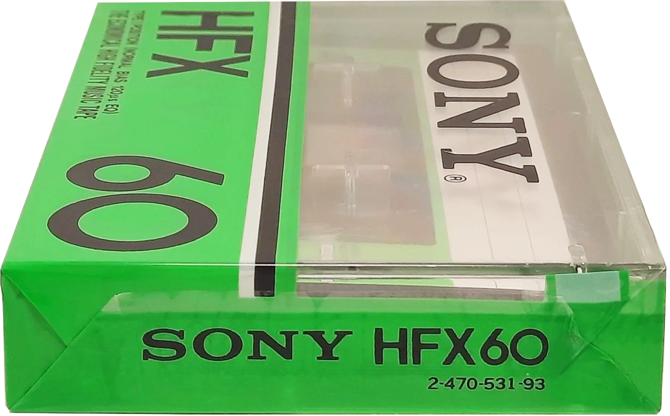 Compact Cassette Sony HFX 60 Type I Normal 1978 North America