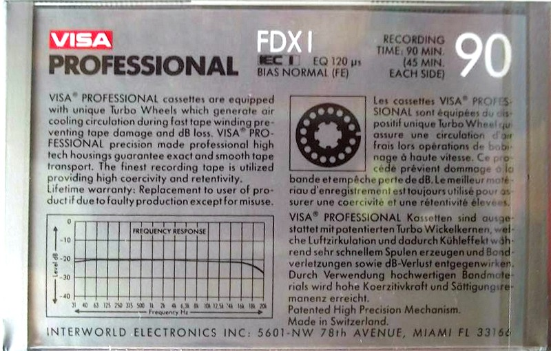 Compact Cassette: ICM Visa - FDXI 90