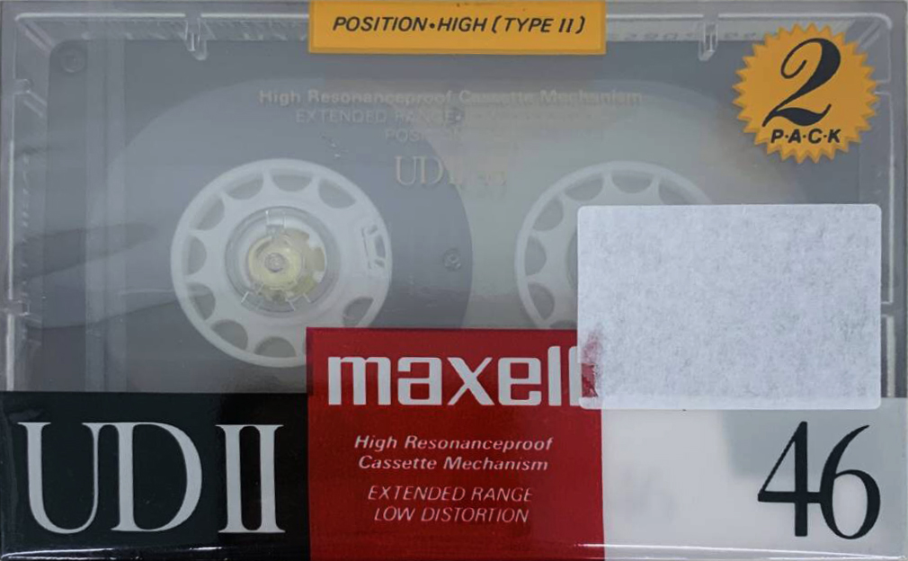 2 pack Maxell UDII / UD2 46 Type II Chrome 1988 Japan