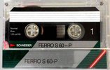 Compact Cassette Schneider Ferro S 60 Type I Normal 1986 Europe