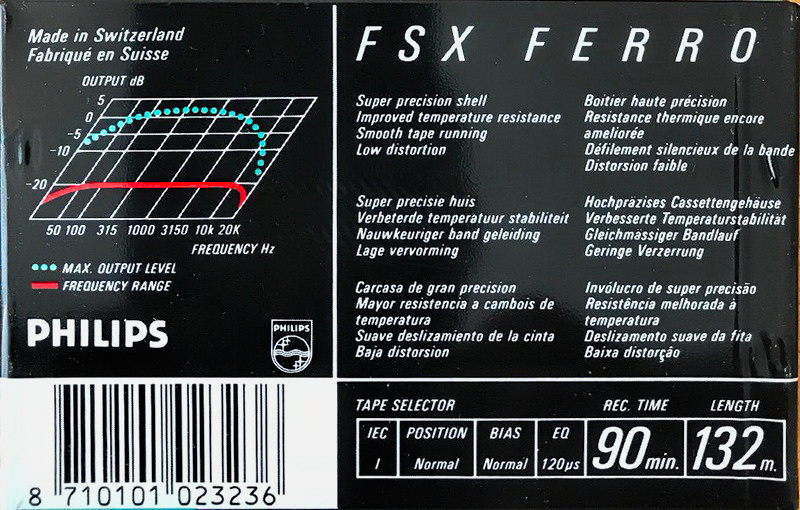 Compact Cassette: ICM Philips - FSX Ferro 90