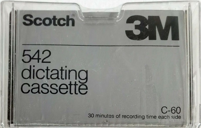 Compact Cassette Scotch 542 60 Dictating Cassette USA