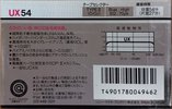 Compact Cassette Sony UX 54 Type II Chrome 1986 Japan