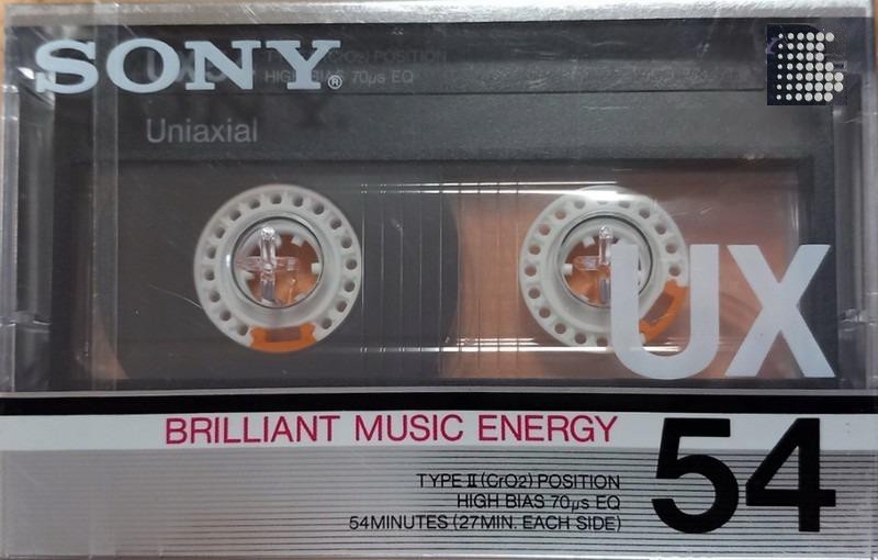 Compact Cassette Sony UX 54 Type II Chrome 1986 Japan