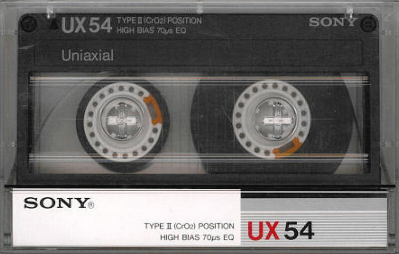 Compact Cassette Sony UX 54 Type II Chrome 1986 Japan
