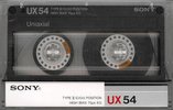 Compact Cassette Sony UX 54 Type II Chrome 1986 Japan