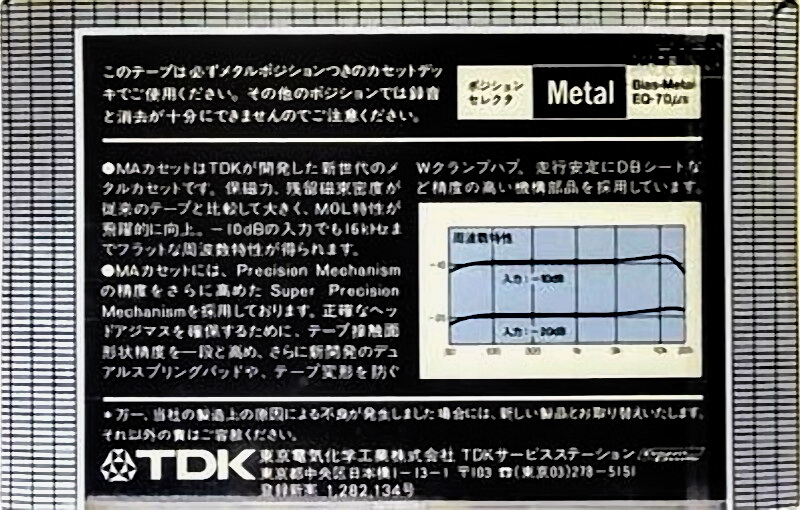 Compact Cassette: TDK  - MA 60