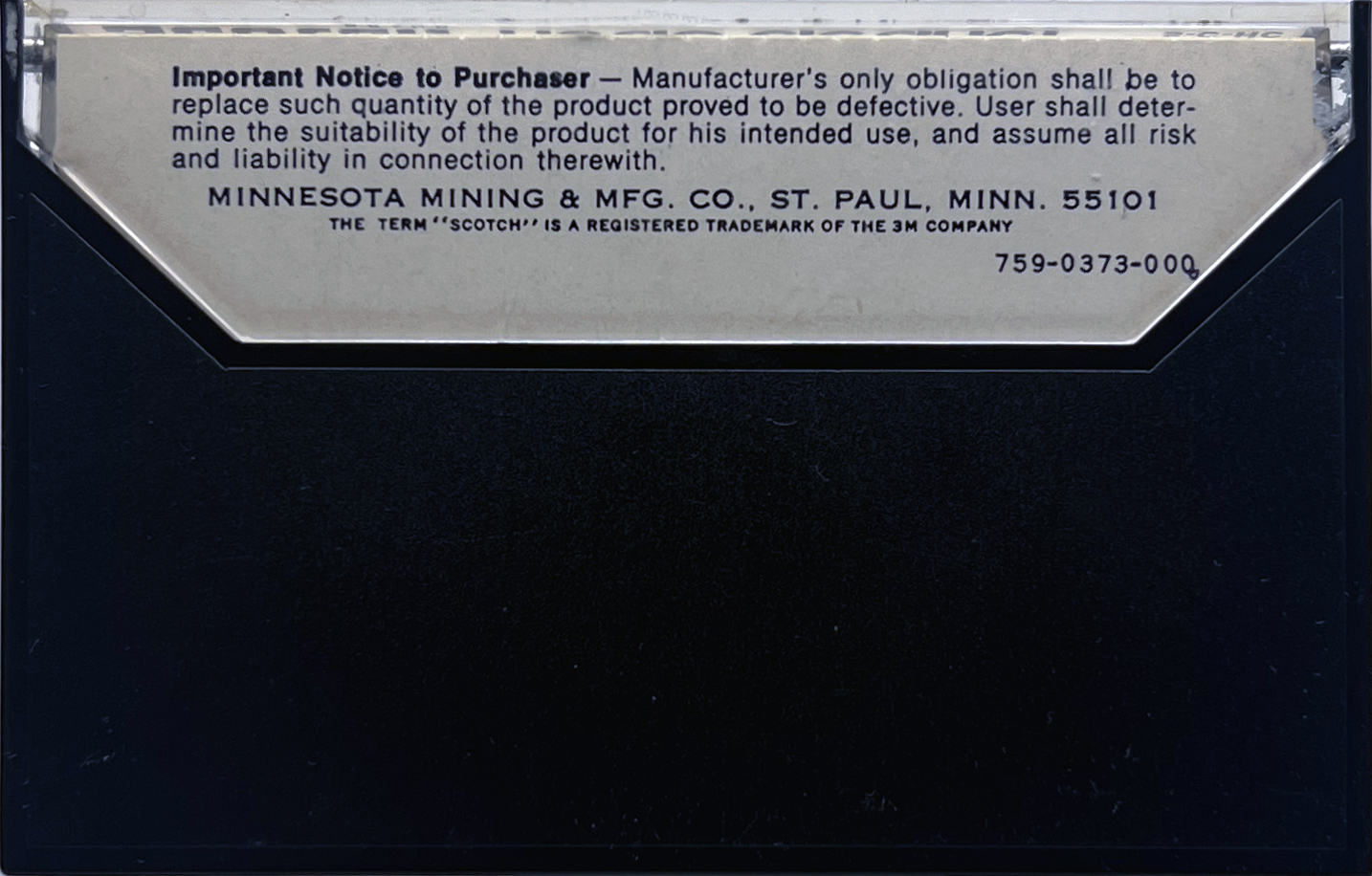 Compact Cassette Scotch Cleaning Cassette 1978 Netherlands