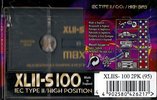 2 pack Maxell XLII-S 100 Type II Chrome 1998 England