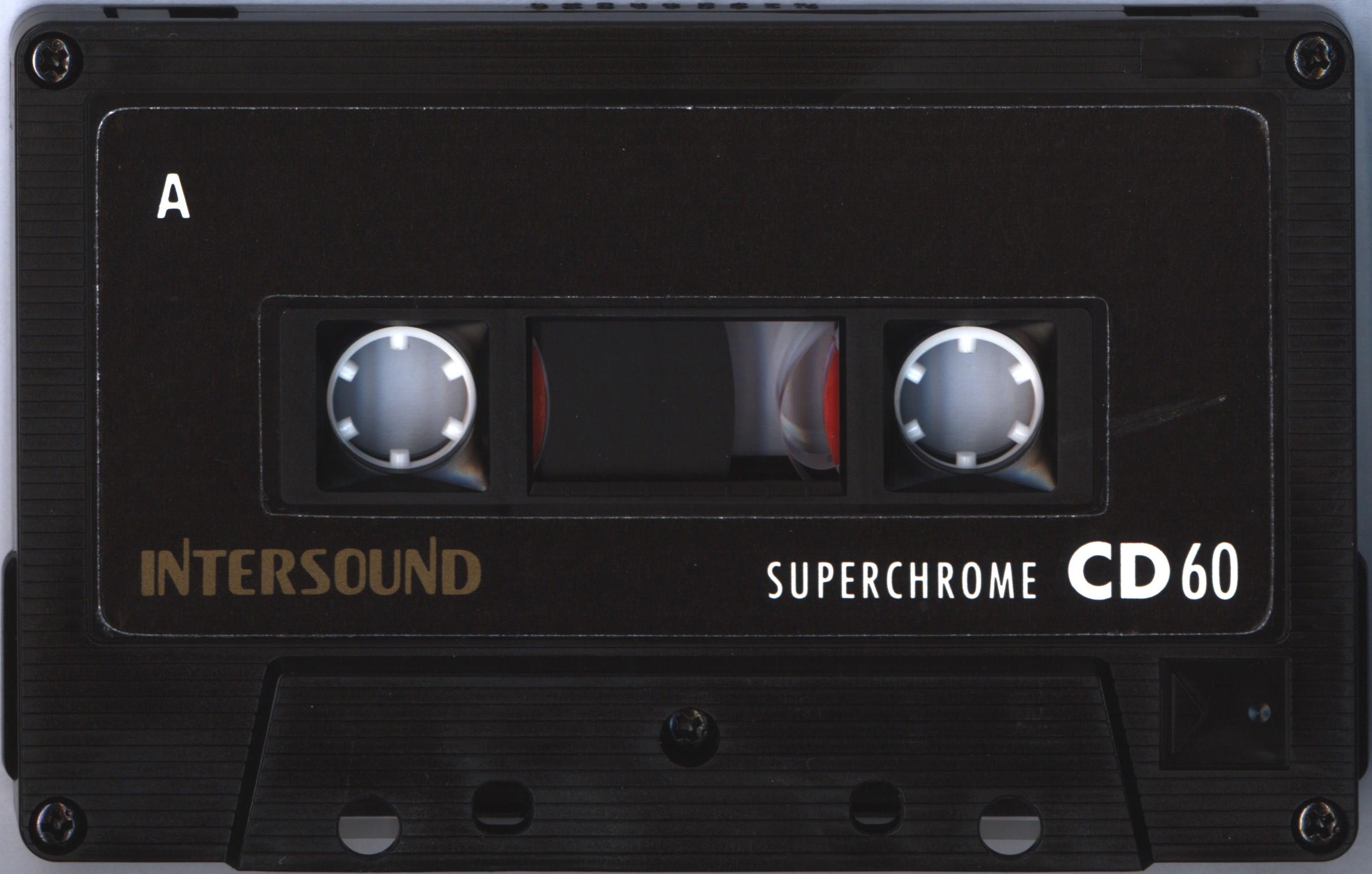 Compact Cassette Intersound CD 60 Type II Chrome 1985 Europe