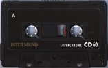 Compact Cassette Intersound CD 60 Type II Chrome 1985 Europe