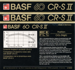 Compact Cassette BASF Chromdioxid Super II 60 "CR-S II" Type II Chrome 1985 Europe
