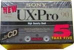 5 pack Sony UX-Pro 90 Type II Chrome 1992 Europe
