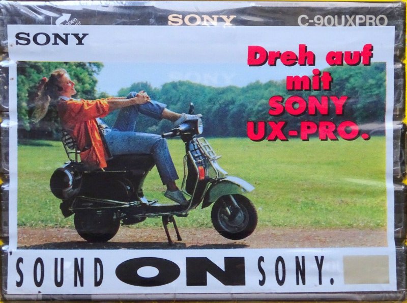5 pack Sony UX-Pro 90 Type II Chrome 1992 Europe