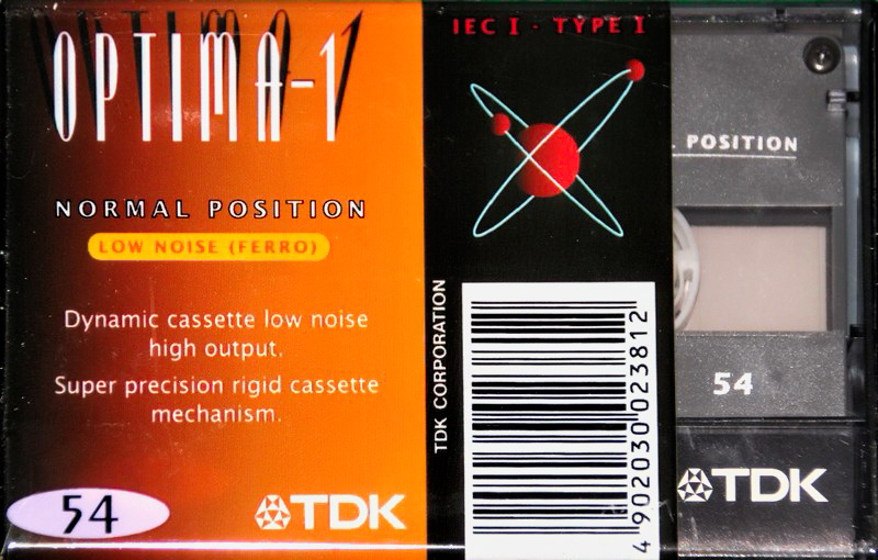 Compact Cassette TDK Optima 54 Type I Normal 2001 Europe