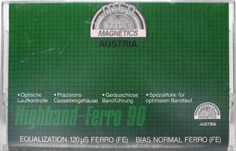 Compact Cassette MCP 90 "Highband Ferro" Type I Normal Europe