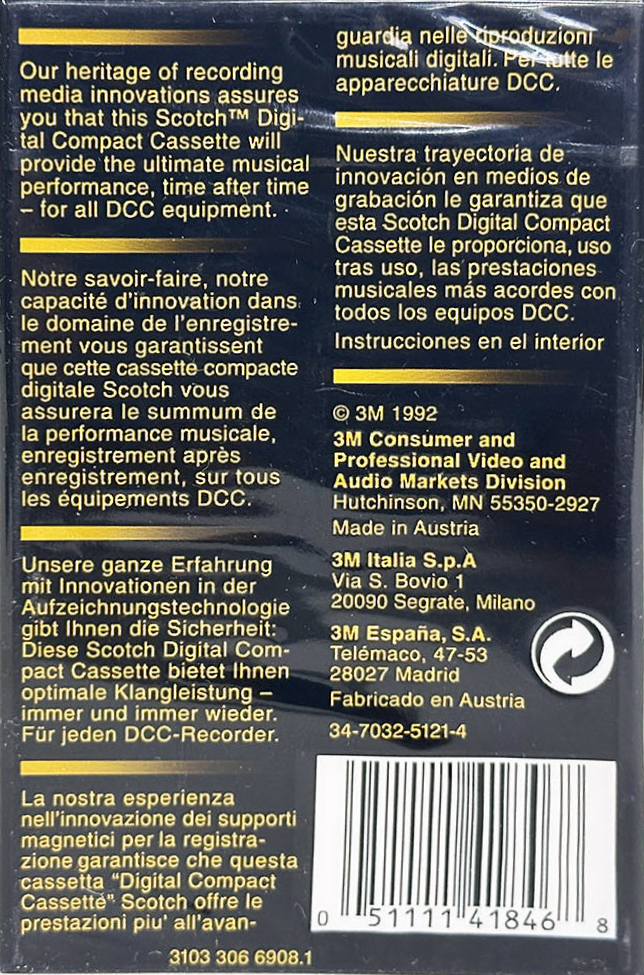 DCC Scotch 90 Type I Normal 1992 North America