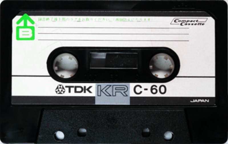 Compact Cassette TDK KR Krom 60 "Krom O2" Type II Chrome 1971 Japan