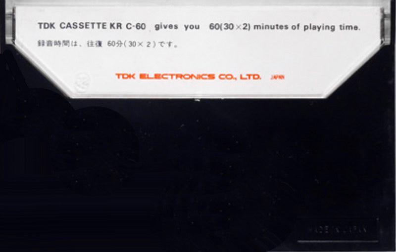 Compact Cassette TDK KR Krom 60 "Krom O2" Type II Chrome 1971 Japan
