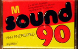 Compact Cassette M Sound 90 "square hole" Type I Normal Europe
