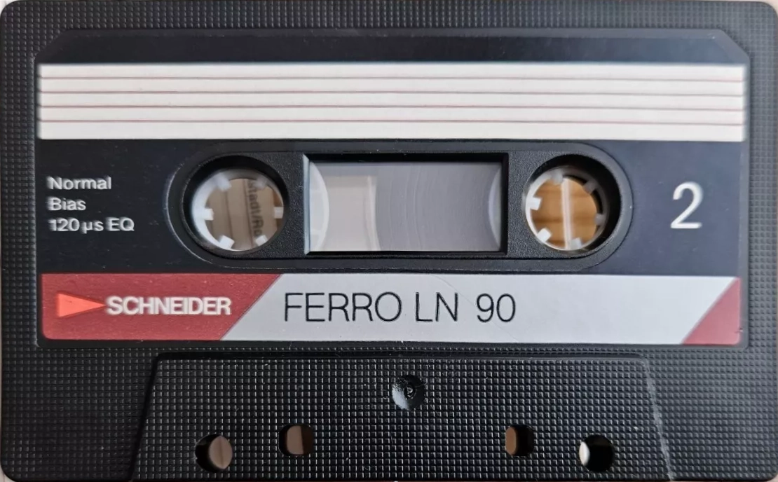 Compact Cassette Schneider Ferro LN 90 Type I Normal 1985 Europe