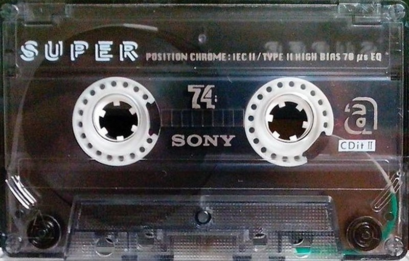 Compact Cassette Sony CDit II 74 "Super C-74SCD2" Type II Chrome 1997 Europe